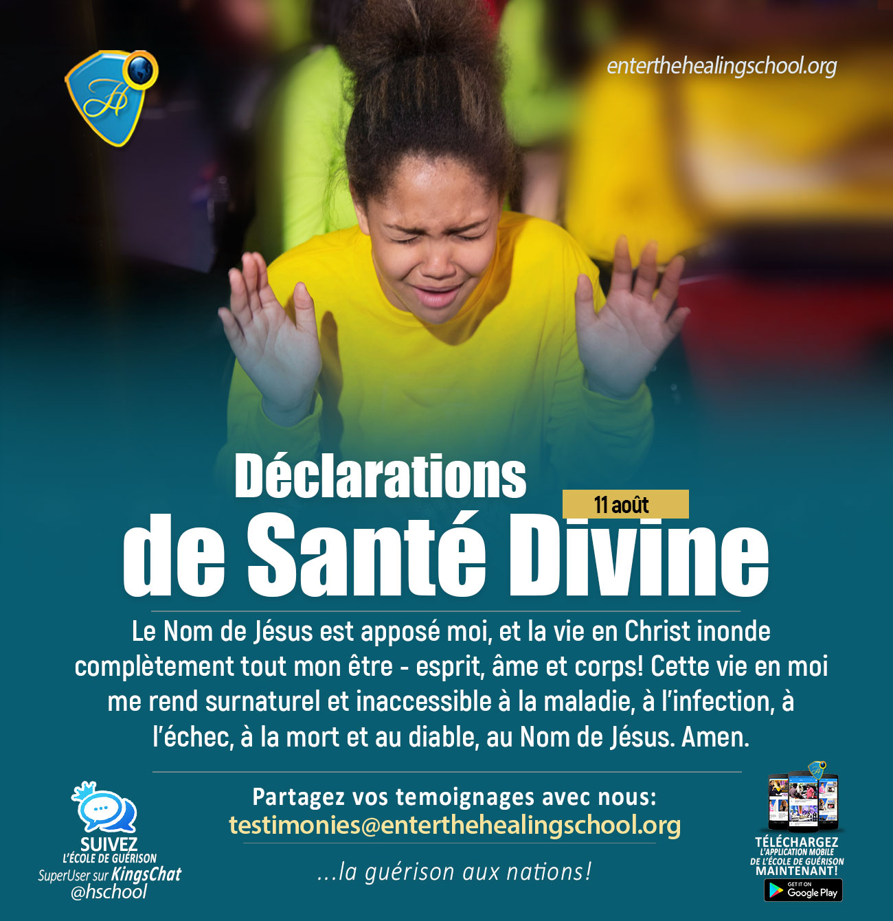 Tout ce que vous faites, faites-le de bon cœur, comme pour le Seigneur et non pour des hommes (Colossiens 3:23).